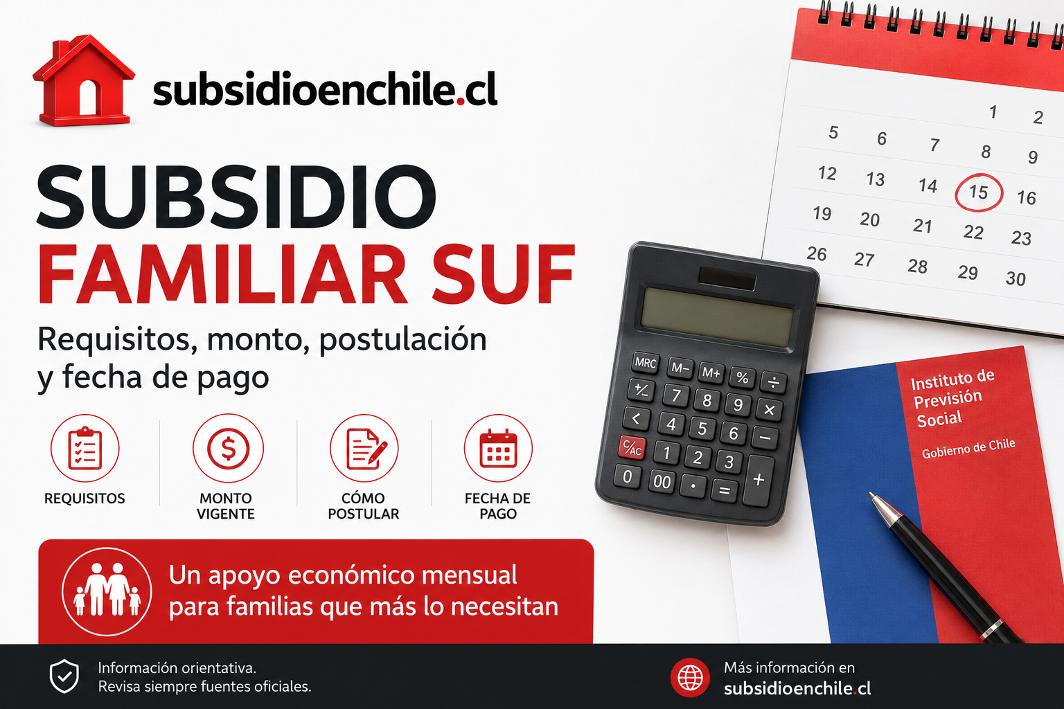 Imagen ilustrativa sobre subsidio Familiar SUF: requisitos, monto, postulación y fecha de pago