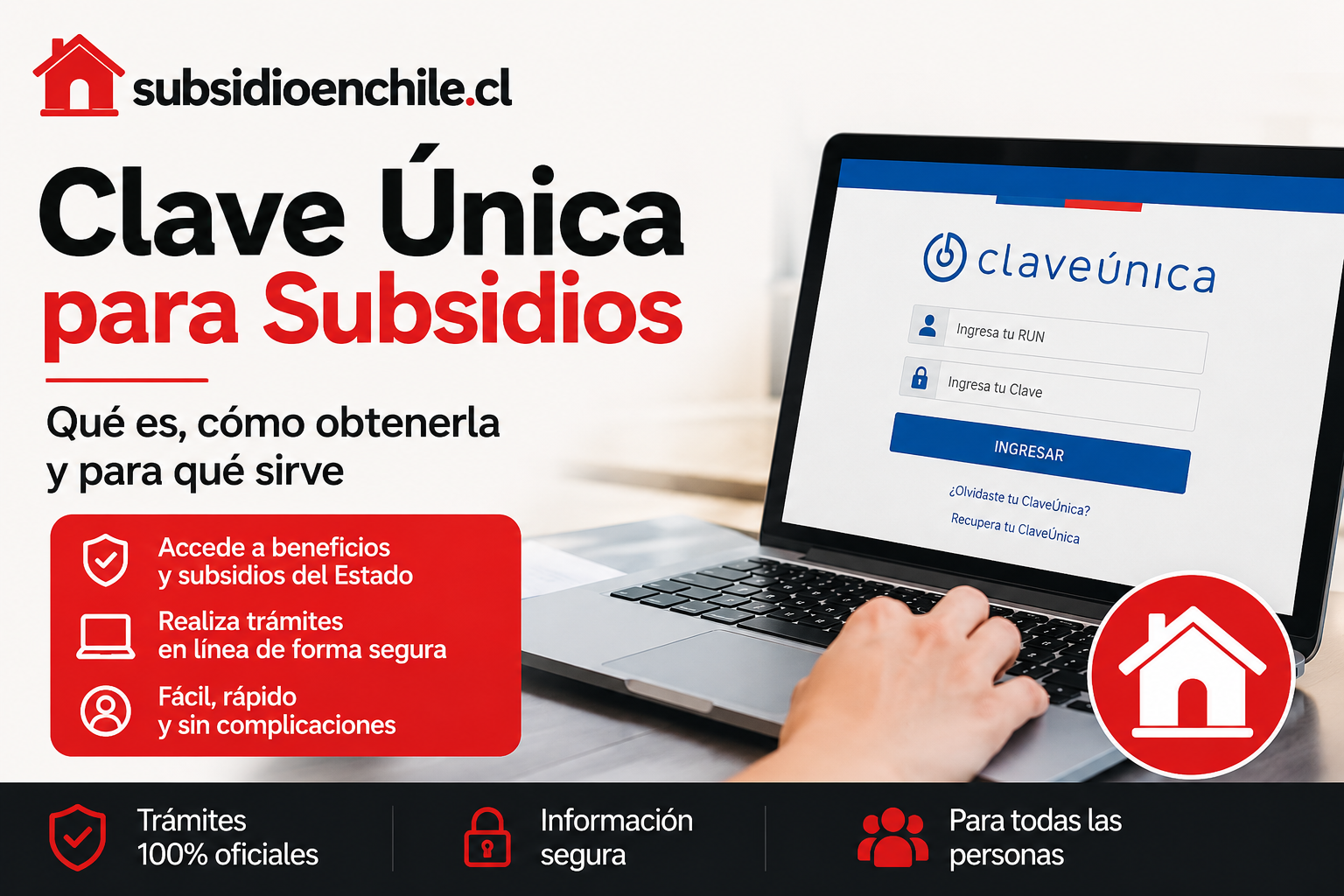 Imagen ilustrativa sobre clave Única para subsidios en Chile: qué es, cómo obtenerla y para qué sirve