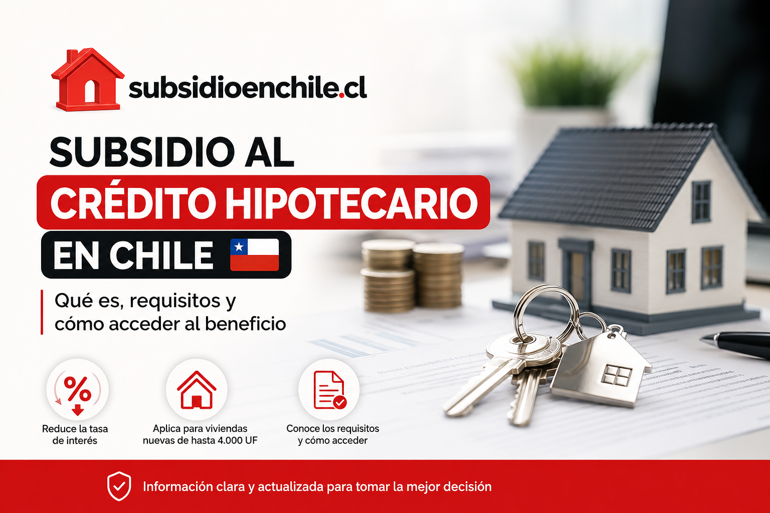Imagen ilustrativa sobre subsidio al crédito hipotecario en Chile: qué es, requisitos y cómo acceder